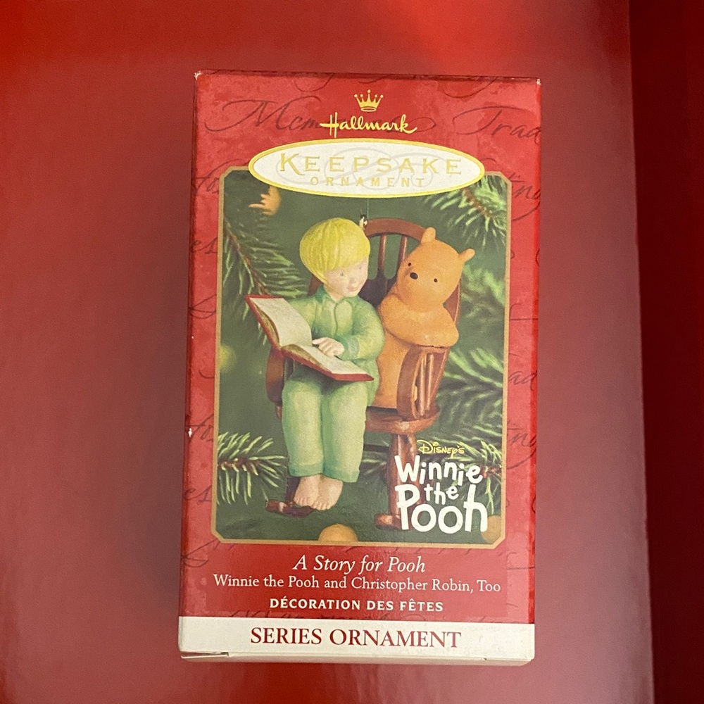 Hallmark Keepsake Winnie the Pooh and Christopher Robin Ornament - Red and Green
